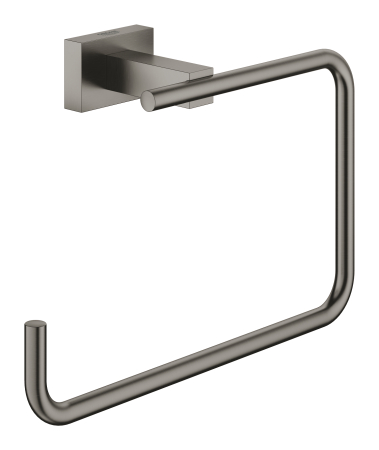 Accesorii baie - Inel prosop Grohe 40510AL1, Essentials Cube, 190 mm, metal, mat, grafit