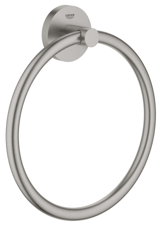 Accesorii baie - Inel prosop Grohe 41174DC0, Start, pe perete, 180 mm, metal, mat, otel satinat