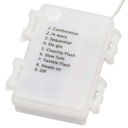 Instalatie lumini de exterior pentru gradina, 10.5 metri, 100 LED-uri, cu baterii, multicolor [2]