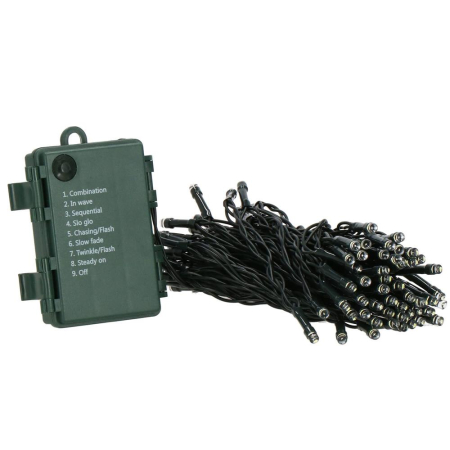 Instalatie lumini de exterior pentru gradina, 5 metri, 50 LED-uri, cu baterii, multicolor [7]
