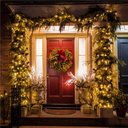 Instalatie lumini pentru bradul de Craciun, 31,5 metri, 500 LED-uri, galben [10]