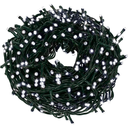 Instalatie lumini pentru bradul de Craciun, 25,5 metri, 400 LED-uri, alb [8]