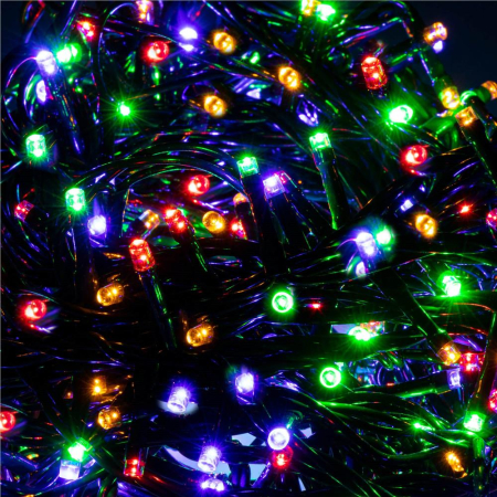 Instalatie lumini pentru bradul de Craciun, 61,5 metri, 1000 LED-uri, multicolor [3]