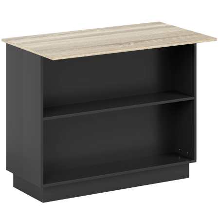 Dulapuri si rafturi depozitare -  Insula Bucatarie 105×60 cm - Carucior Bar Multifunctional cu Sertar