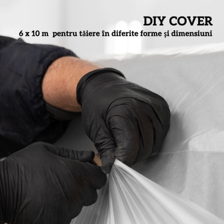  invelitoare de schimb pentru sera 6x10 m, folie pentru sere tip tunel din PP anti-UV si impermeabila, transparenta [4]