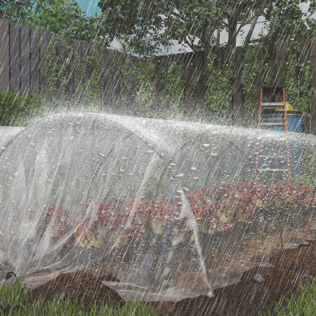  invelitoare de schimb pentru sera 6x10 m, folie pentru sere tip tunel din PP anti-UV si impermeabila, transparenta [7]