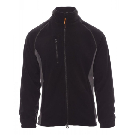 Jachete, bluze & hanorace - Jacheta fleece Payper Aspen+, Polar Fleece 100% polyester, Black/Steel Gray, marime L