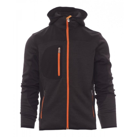 Jachete, bluze & hanorace - Jacheta Payper Trip, 100% polyester, Melange Steel Grey/Black Orange, marime 2XL