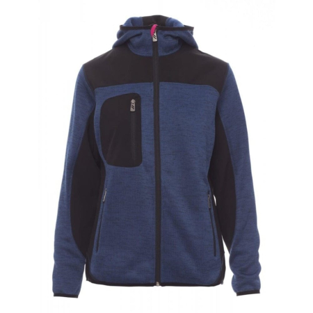Jachete, bluze & hanorace - Jacheta Payper Trip Lady, 100% polyester, Melange Blue/Black Fucsia, marime XL
