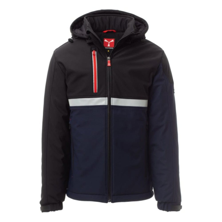 Jachete, bluze & hanorace - Jacheta softshell de iarna Payper Wise Pad, 78% Nylon + 22% Elastan Soft Shell, Navy Blue/Black, marime M