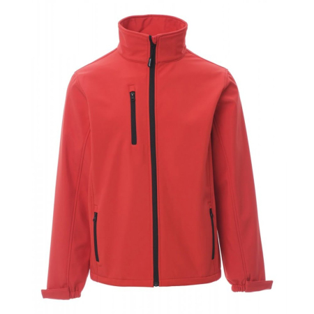 Jachete, bluze & hanorace - Jacheta softshell Payper Dublin, 100% polyester Soft shell, Red, marime M
