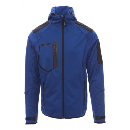 Jachete, bluze & hanorace - Jacheta softshell Payper Extreme, 100% polyester Soft shell, Royal Blue/Black, marime 5XL