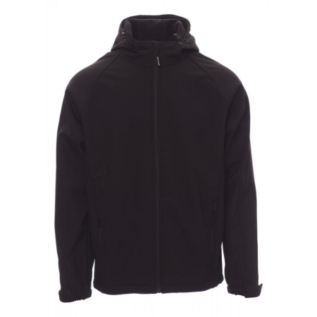 Jachete, bluze & hanorace - Jacheta softshell Payper Gale, Soft Shell 100% polyester, Black, marime XL