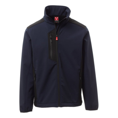 Jachete, bluze & hanorace - Jacheta softshell Payper Galway, 95% polyester + 5% Elastan Soft shell, Navy Blue/Black, marime S