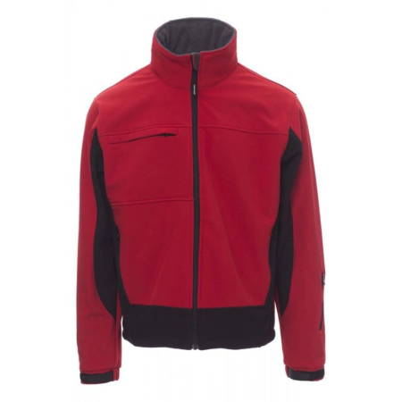 Scule & unelte - Jacheta softshell Payper Storm, Soft-Shell 93% polyester + 7% elastane, Red/Black, marime M
