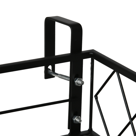 Jardiniera de Exterior  cu Carlige pentru Balustrada, Suport Ghivece pentru Balcon si Terasa din Metal [8]