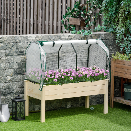  jardiniera tip sera, pentru plante, 121x55x117cm, lemn [1]