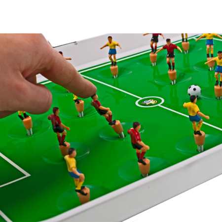 Joc fotbal masa jucatori pe arc 22 figurine tabla scor, 50x37x13 cm, set complet, multicolor [6]