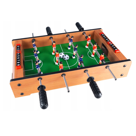 Mobila - Joc fotbal de masa din lemn, cu contor goluri, 51x31x11 cm