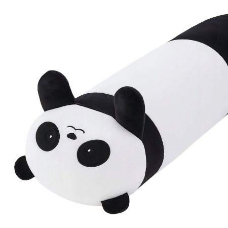 Jucarie de plus Panda urias 70 cm, multifunctionala 2 in 1, perna moale pentru imbratisat si relaxare, umplutura pufoasa din poliester, ideala pentru [8]