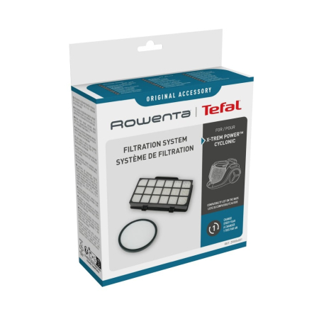 Bucatarie - Kit 2 filtre Rowenta ZR006001, compatibile cu aspiratoarele Rowenta X-Trem Power Cyclonic si Green Force Cyclonic Max / Effitech, seriile RO69xx, RO72xx, RO7Cxx si RO7Bxx