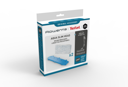 Bucatarie - Kit 2 mopuri din microfibra Rowenta ZR009502, compatibile cu capul de aspirare Aqua Slim al aspiratorului vertical Rowenta X-Force Flex 9.60, seriile RH20xx