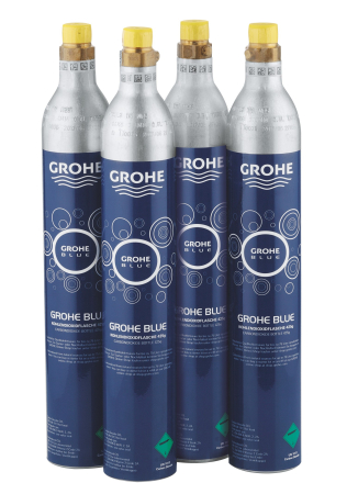 Baie - Kit butelii CO2 Grohe 40422000, Blue, seria Blue, gama compatibila blue home, capacitate g 1700, albastru