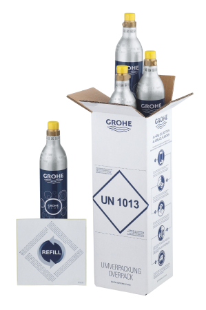 Kit butelii CO2 Grohe 40422000, Blue, seria Blue, gama compatibila blue home, capacitate g 1700, albastru [1]