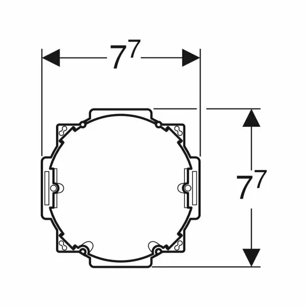 Kit de instalare cu doza incastrata pentru Geberit DuoFresh [1]