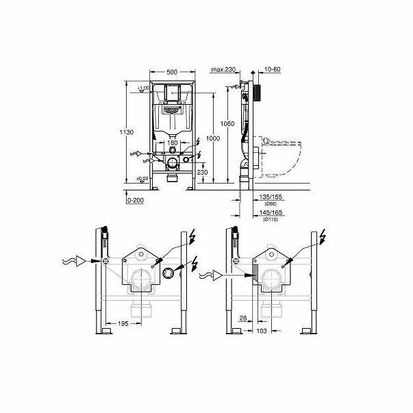 Kit detectie pentru spalare automata Grohe pentru Sensia Arena [1]