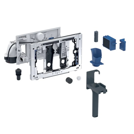 Rezervoare incastrate - Kit Geberit DuoFresh cu declansare automata cromat lucios pentru rezervor incastrat Sigma 12 cm