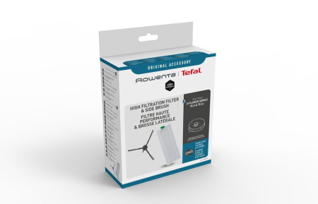 Bucatarie - Kit Rowenta ZR185002 cu filtru de inalta performanta si perii laterale, compatibil cu aspiratorul robot Rowenta X-Plorer S75 si S75+, seriile RR85xx