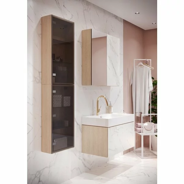 Lavoar alb pe mobilier Cersanit Inverto 80 cm Dreapta [2]