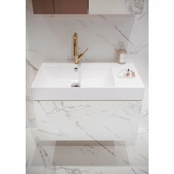 Lavoar alb pe mobilier Cersanit Inverto 80 cm Dreapta [4]