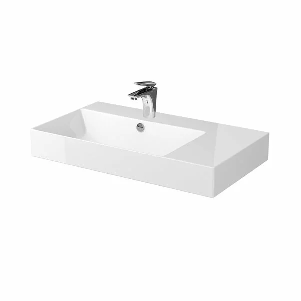 Pe blat - Lavoar alb pe mobilier Cersanit Inverto 80 cm Dreapta