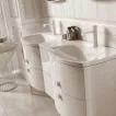 Lavoar dublu Oristo Louis, pe mobilier, 144 x 48 cm, alb, UME-LU-144-93-D [5]