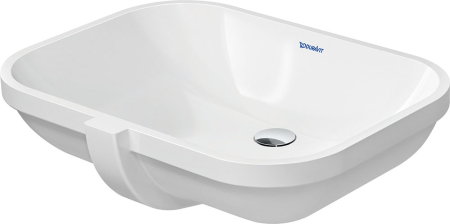 Lavoar Duravit 0338560000, D-Code, montaj sub blat, nr orificii baterie fara, preaplin, zona montaj interior, alb [0]