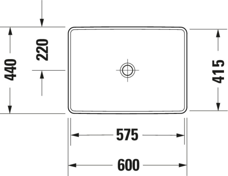 Lavoar Duravit 0358600079, D-Neo, montaj in blat, nr orificii baterie fara, zona montaj interior, alb [6]