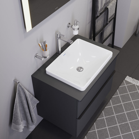 Lavoar Duravit 0358600079, D-Neo, montaj in blat, nr orificii baterie fara, zona montaj interior, alb [2]