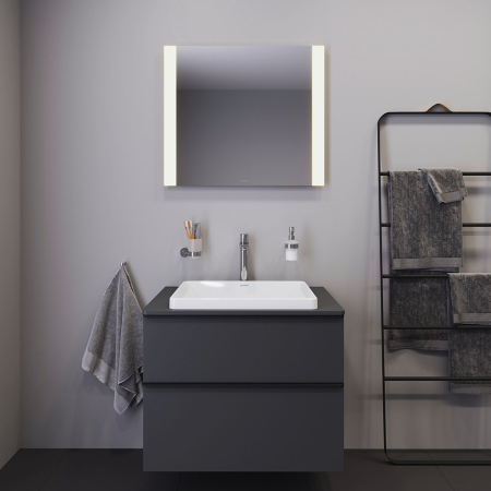 Lavoar Duravit 0358600079, D-Neo, montaj in blat, nr orificii baterie fara, zona montaj interior, alb [3]