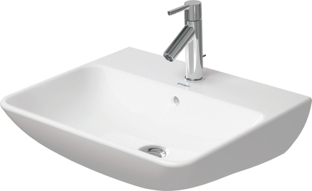 Baie - Lavoar Duravit 2335550000, Me by Starck, montaj pe perete, preaplin, zona montaj interior, elemente fixare ascunse, alb