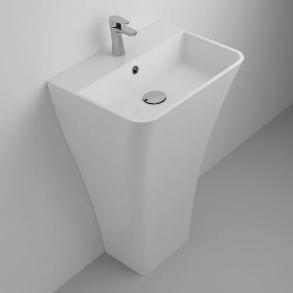 Lavoare pe blat - Lavoar freestanding din compozit Marmite Freya