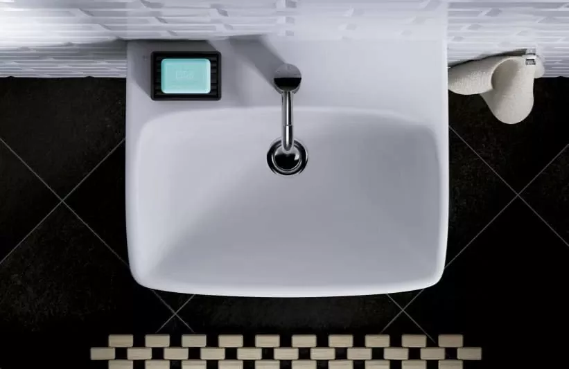 Lavoar Geberit Selnova Square, pe perete, 45 x 35 cm, alb, 500.322.01.7 [1]