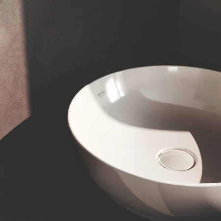 Lavoar Grohe 103538SH00, Essence, pe blat, 400 mm, fara preaplin, AquaCEramic, HyperClean, alb [8]