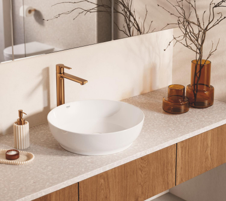 Lavoar Grohe 103560SH00, Essence, pe blat, 450 mm, fara preaplin, AquaCEramic, HyperClean, alb [14]