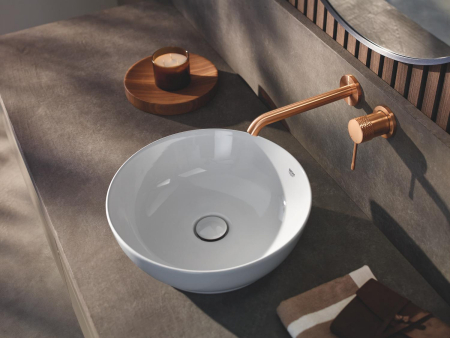 Lavoar Grohe 103560SH00, Essence, pe blat, 450 mm, fara preaplin, AquaCEramic, HyperClean, alb [24]