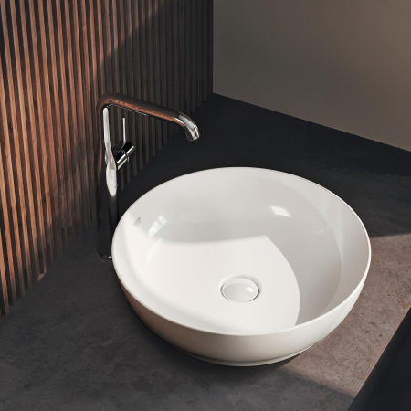 Lavoar Grohe 103560SH00, Essence, pe blat, 450 mm, fara preaplin, AquaCEramic, HyperClean, alb [10]