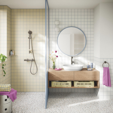 Lavoar Grohe 103563SH00, Essence, pe blat, 60 x 40 cm, fara preaplin, AquaCEramic, HyperClean, alb [25]