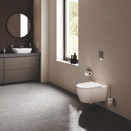 Lavoar Grohe 103563SH00, Essence, pe blat, 60 x 40 cm, fara preaplin, AquaCEramic, HyperClean, alb [18]