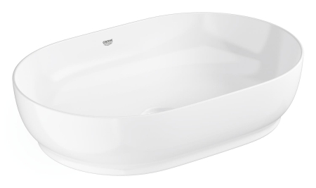 Lavoar Grohe 103563SH00, Essence, pe blat, 60 x 40 cm, fara preaplin, AquaCEramic, HyperClean, alb [2]